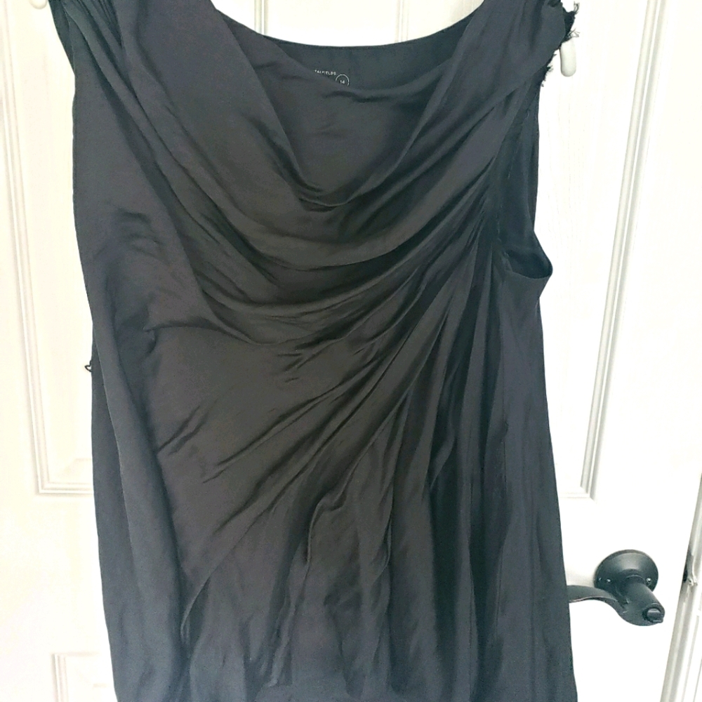 ALLSAINTS ASYMMETRICAL, ROUCHED TOP / DRESS